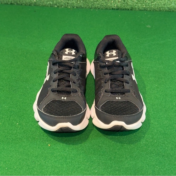 Under Armour Black White Sneakers Preschool Little Kids Size 13C - Picture 2 of 6